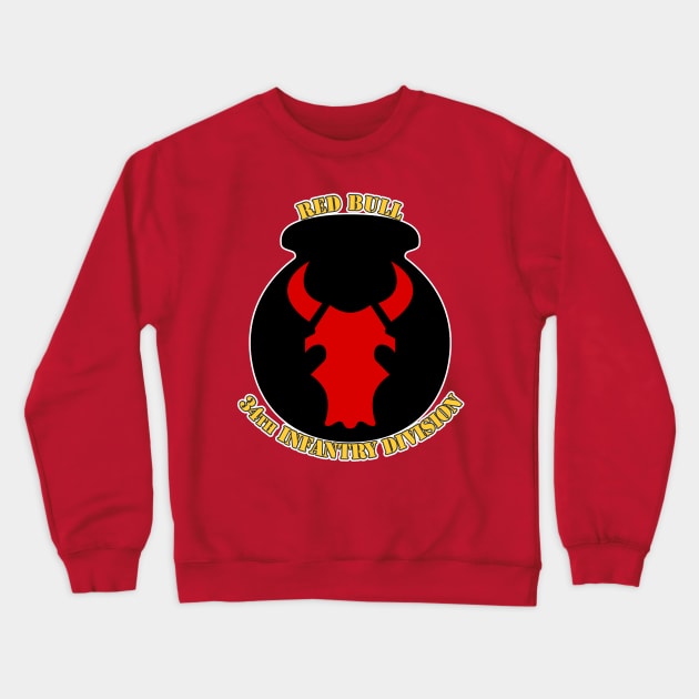 34th Infantry Division Crewneck Sweatshirt by MBK